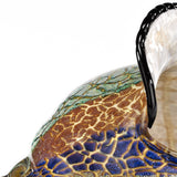 9 Multicolor Large Conch Shell Art Glass