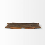 46" White Solid Wood Round Coffee Table