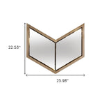 23" Natural Novelty Framed Accent Mirror