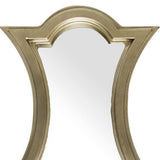 16" Gold Abstract Wood Framed Accent Mirror