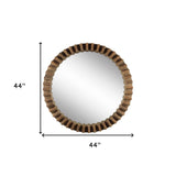 34" Black Novelty Framed Accent Mirror