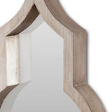 34" Natural Novelty Framed Accent Mirror