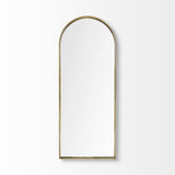 70" Gold Arch Metal Framed Accent Mirror