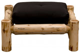 40" Black 100% Cotton And Wood Brown Futon Convertible