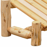 27" Natural Solid Wood Indoor Outdoor Arm Chair