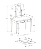 47" Taupe Console Table With Storage