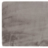 Luxe Faux Rabbit Fur Rectangular Rug 3' X 5' - Grey
