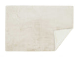 Luxe Faux Rabbit Fur Rectangular Rug 5' X 8' - Ivory