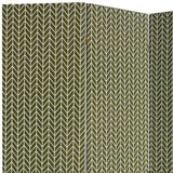 3 Panel Green Soft Fabric Finish Room Divider