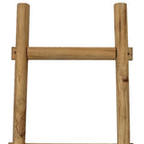 59" X 18" X 2" Grey Decorative Ladder Shelve