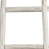 59" X 18" X 2" White Decorative Ladder Shelve