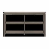 30" Bookcase With 2 Shelves In Washed Grey