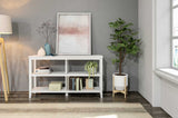 30" Bookcase With 2 Shelves In Washed Grey