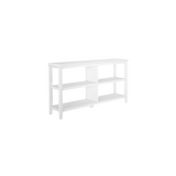30" White Open Bookcase With Two Shelves