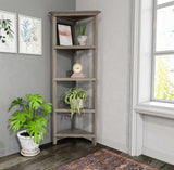 30" White Open Bookcase With Two Shelves