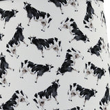 Black Traditional Table Lamp With Cow Printed Shade