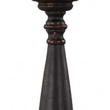 32" Black Table Lamps With Natural Empire Shade