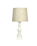 29" Antiqued White With Tan Empire Shade
