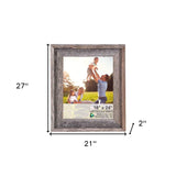 18X24 Weathered Grey Picture Frame With Sawtooth Hangers