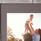 16X20 Natural Weathered Grey Picture Frame With Plexiglass Holder