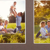 8X10 Trio Rustic Weathered Grey Picture Frame With Plexiglass Holder