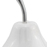 White Medium Pear Shaped Aluminum Accent Home Decor
