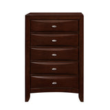Black Nightstand With 2 Chambered Drawer