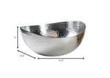 Handcrafted Hammered Stainless Steel Chip And Dip Server