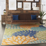 2' X 6' Multicolor Floral Indoor Outdoor Area Rug