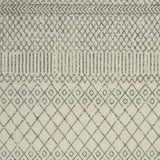 5' X 7' Gray Geometric Power Loom Area Rug
