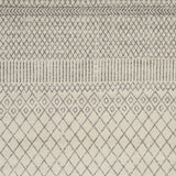 7' X 10' Gray Geometric Power Loom Area Rug