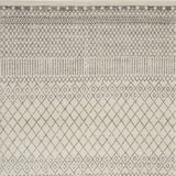 7' X 10' Gray Geometric Power Loom Area Rug