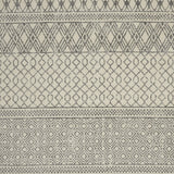 8' X 10' Gray Geometric Power Loom Area Rug