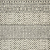 8' X 10' Gray Geometric Power Loom Area Rug