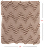 Rose Pink Chevron Detail Throw Pillow