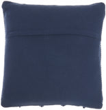 Dark Blue Chevron Detail Throw Pillow