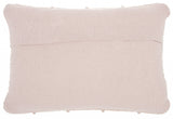 Tea Pink Chevron Detail Lumbar Pillow