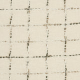 Brown And White Grid Detail Lumbar Pillow