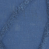 Royal Blue Abstract Shaggy Detail Lumbar Pillow