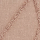 Tea Pink Abstract Shaggy Detail Lumbar Pillow