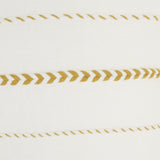 Bohemian White Cotton Accent Pillow With Mustard Tassel Details