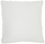 Sequined White Accent Throw Pillow