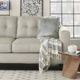 Periwinkle Embellished Lumbar Pillow