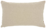 Two Tone Striped Lumbar Pillow