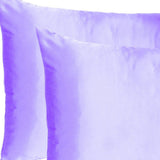 Gray Dreamy Set Of 2 Silky Satin King Pillowcases