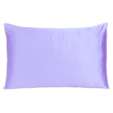 Purple Dreamy Set Of 2 Silky Satin King Pillowcases