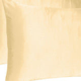 Navy Blue Dreamy Set Of 2 Silky Satin King Pillowcases
