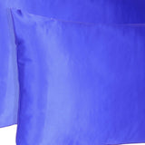 Bright Purple Dreamy Set Of 2 Silky Satin King Pillowcases