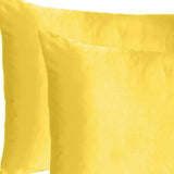 Violet Dreamy Set Of 2 Silky Satin Standard Pillowcases