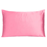 Pink Rose Dreamy Set Of 2 Silky Satin Standard Pillowcases